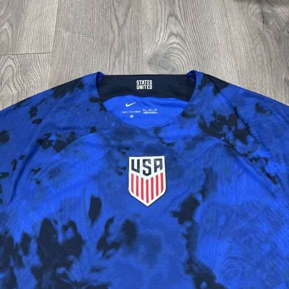 Nike Team USA 2022 World Cup Stadium Soccer Jersey Blue ADV Dri-Fit Men's XXL - Picture 4 of 8